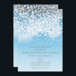 Fonkelende Lichten Romantisch Winter Wonderland Kaart<br><div class="desc">Uitnodigingen voor Fonkelende Lichten Romantisch Winter Wonderland. Aanpassen voor elk evenement.</div>