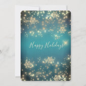 Fonkelende luxe kerstfeest voor bedrijven  kaart (Achterkant)