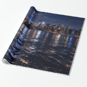 Fonkelende Manhattan Lichten Cadeaupapier (Uitgerold)