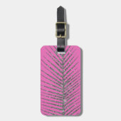 Fonkelende Roze Glitters  Bagagelabel (Voorkant verticaal)