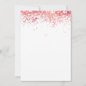 Fonkelende Roze Rode 40ste Huwelijksverjaardag Kaart (Achterkant)