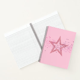 Fonkelende Ster Baby Roze mooi Notitieboek