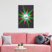 Fonkelende Ster Canvas Afdruk (Insitu (Woonkamer))