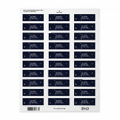 Fonkelende Ster, Sterrenhemels Babyshower Etiket (Full Sheet)