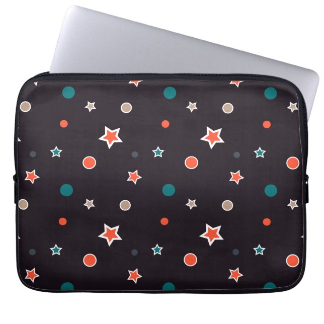 Fonkelende sterren laptop sleeve (Voorkant)