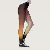 Fonkelende sterren regenboogstelsel leggings (Rechts)