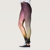Fonkelende sterren regenboogstelsel leggings (Links)