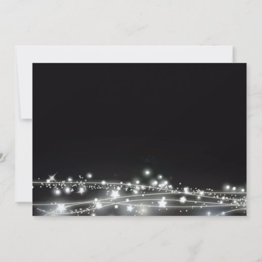 Fonkelende Sterren Uitnodiging (Achterkant)