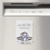 Fonkelende Trouwring Save the Date Magneet (Insitu (Vaatwasser))