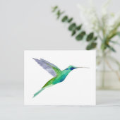 Fonkelende Violetoorkolibrie Briefkaart (Staand voorkant)