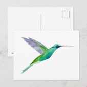 Fonkelende Violetoorkolibrie Briefkaart (Voorkant / Achterkant)