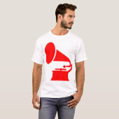 Fonograaf - Rood T-shirt (Voorkant volledig)