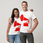 Fonograaf - Rood T-shirt (Unisex)