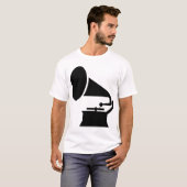 Fonograaf - Zwart T-shirt (Voorkant volledig)