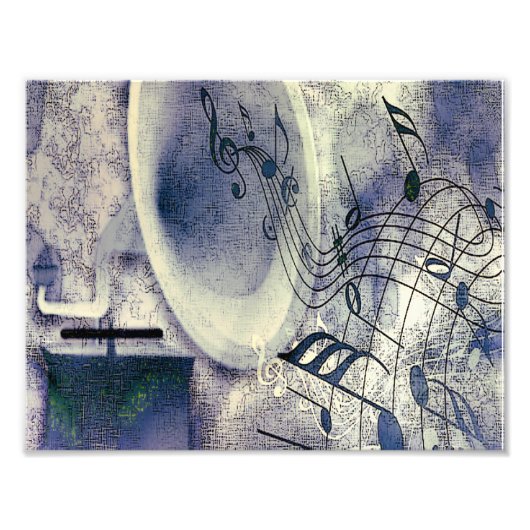 fonografie en muziek foto afdruk (Voorkant)