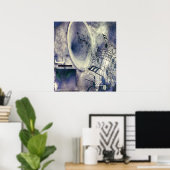  fonografie en muziek poster (Thuiskantoor)