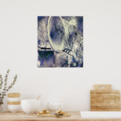  fonografie en muziek poster (Keuken)