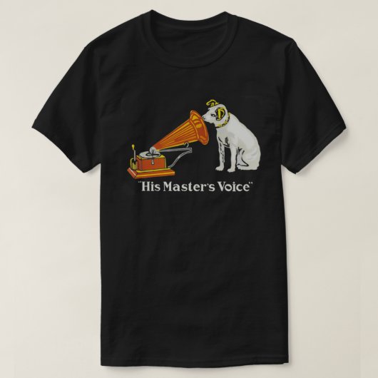 fonografie Gramophone Zijn meesters T-shirt (Design voorkant)