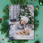 Font Afbeelding voor Merry kerstschrijfmachine Fot Feestdagenkaart