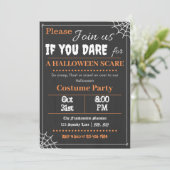 Font-astic Halloween Party Invitation Kaart (Staand voorkant)