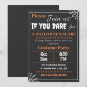 Font-astic Halloween Party Invitation Kaart (Voorkant / Achterkant)