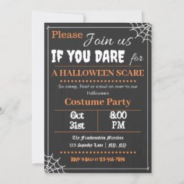 Font-astic Halloween Party Invitation Kaart