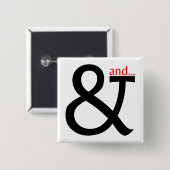 Font Cookery Vierkante Button 5,1 Cm (Voorkant /achterkant)