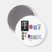 Font Freak Typografie Gezegde Magneet (Voorkant / Achterkant)