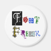 Font Freak Typografie Gezegde Magneet (Voorkant)