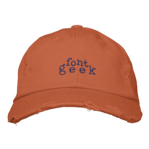 Font Geek Geborduurde Pet