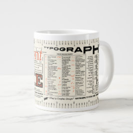 Font me Typografie FLOMMIST Edition Grote Koffiekop