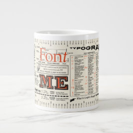 Font me Typografie FLOMMIST Edition Grote Koffiekop
