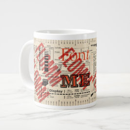 Font Me Typografie FLommwerde Edition Grote Koffiekop