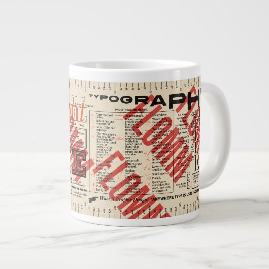Font Me Typografie FLommwerde Edition Grote Koffiekop (Voorkant rechts)