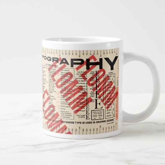 Font Me Typografie FLommwerde Edition Grote Koffiekop (Rechts)