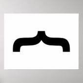 Font Mustache Poster (Voorkant)