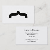 Font Mustache Visitekaartje (Voorkant / Achterkant)