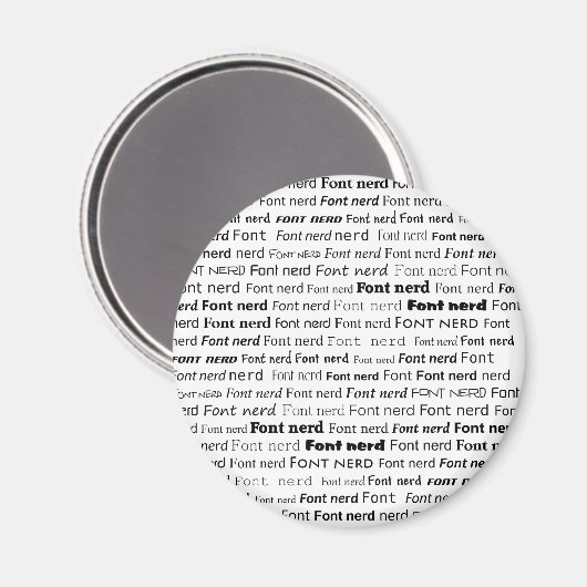 Font Nerd Magneet (Voorkant / Achterkant)