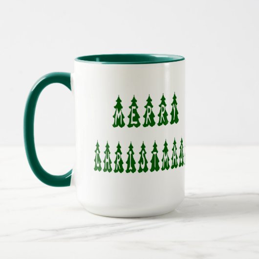 Font voor Merry Kerstmis Mok (Links)