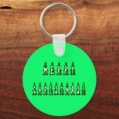 Font voor Merry Kerstmis Sleutelhanger (Voorkant)