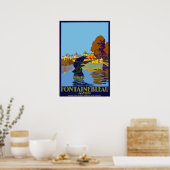 Fontaine Bleu - Frankrijk Poster (Keuken)