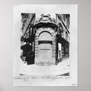 Fontaine de la Reine, rue Saint-Denis, Parijs Poster