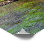 Fontaine de Vaucluse in Frankrijk Poster (Hoek)