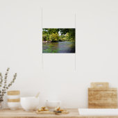 Fontaine de Vaucluse in Frankrijk Poster (Keuken)