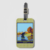 Fontainebleau Avon France Franse reisposter Bagagelabel (Voorkant (verticaal))