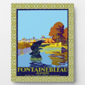 Fontainebleau Avon France Franse reisposter Fotoplaat (Voorkant)