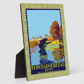 Fontainebleau Avon France Franse reisposter Fotoplaat (Zijkant)