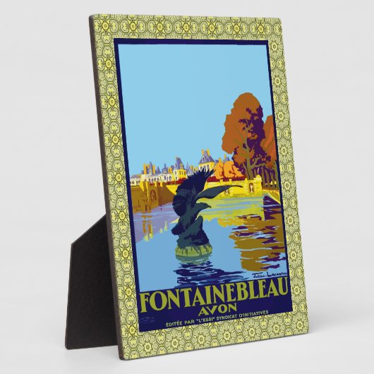 Fontainebleau Avon France Franse reisposter Fotoplaat (Zijkant)