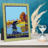Fontainebleau Avon France Franse reisposter Fotoplaat (Zijkant)