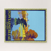 Fontainebleau Avon France Franse reisposter Legpuzzel (Horizontaal)